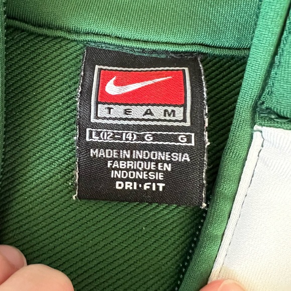 Vintage Nike Dri-Fit Team Sport Full Zip Jacket Size L (14-16) Red/Black Label - Picture 3 of 13